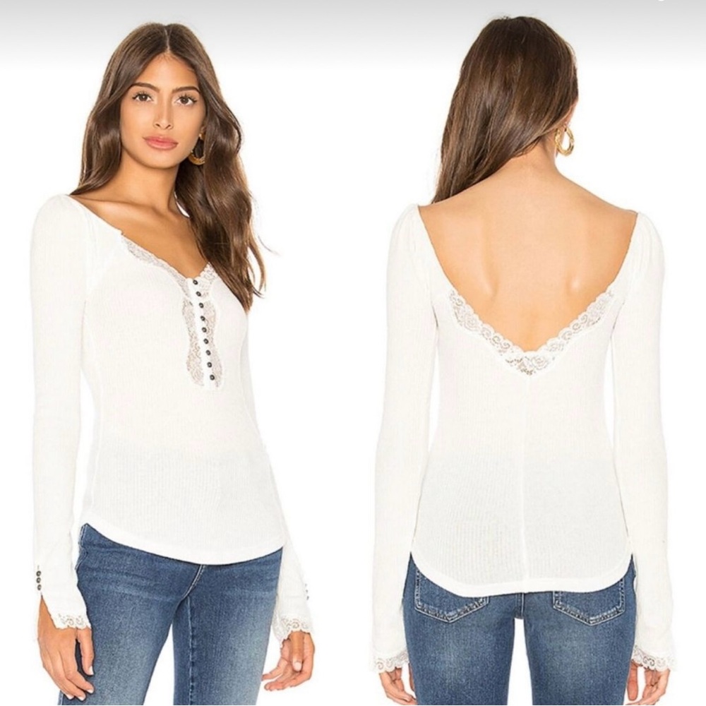 Free People To The West Ribbed Top 🎀 - Picture 2 of 8